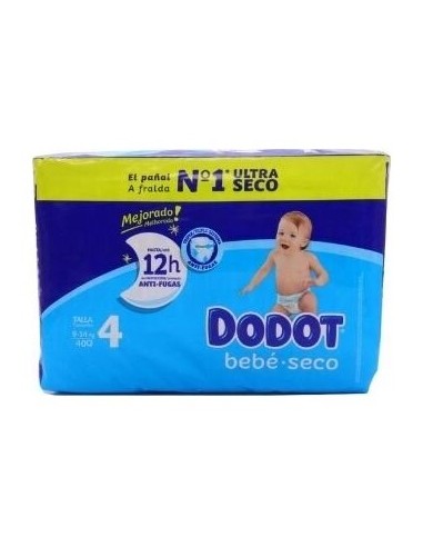 Pañal Dodot Bebe Seco T4 9-14 Kg 40U