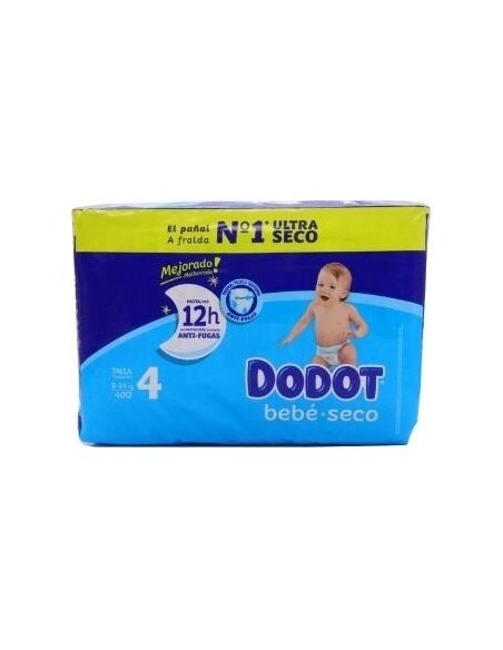 Pañal Dodot Bebe Seco T4 9-14 Kg 40U