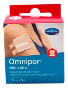 Omnipor Esparadrapo Hipoalergenico Skin Color 5 Cm X 5 M
