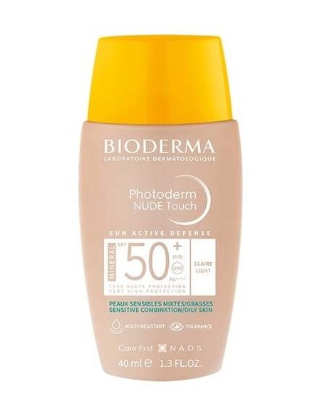Bioderma Photoderm Nude Touch Mineral Spf50+ Muy Claro 40Ml