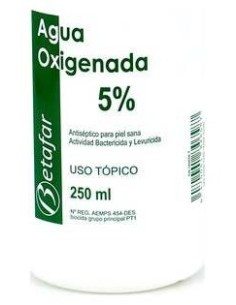 Agua Oxigenad Betafar 5% 250 Ml.