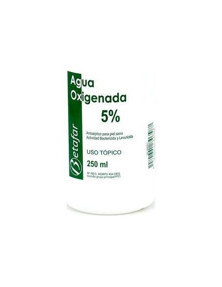 Agua Oxigenad Betafar 5% 250 Ml.
