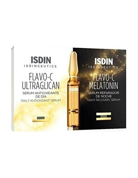 Isdinceutics Flavo-C Pack Ultraglican 10Amp + Melatonin 10Amp
