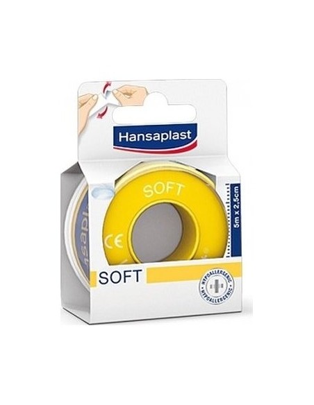Hansaplast Medi Soft Esparadrapo 5Mx2,5C