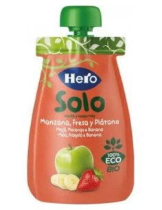 Hero Baby Solo Manzana Plátano Fresa Arándanos Bio 100G