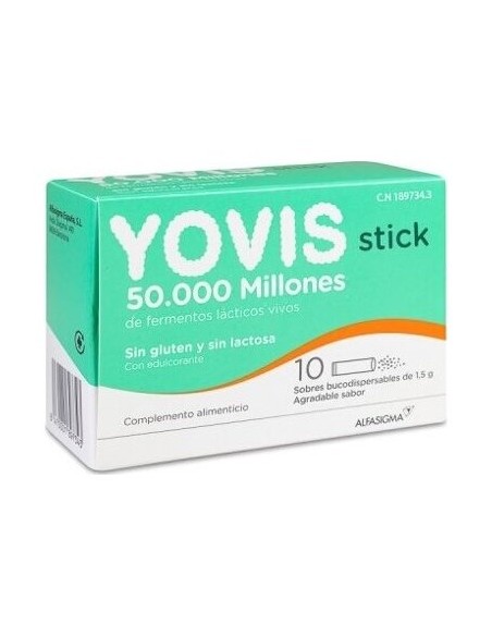 Yovis Stick 10 Sobres Bucodispersables