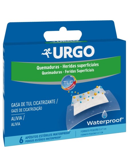 Urgo Apósitos Estériles Quemaduras Waterproof 5X7 Cm 6 Uds