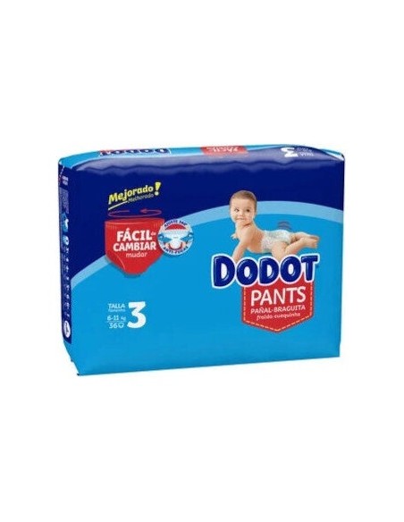 Dodot Pañal Infantil Pants T- 3 6-11 Kg 36Uds