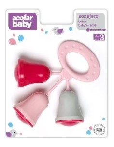 Acofarbaby Sonajero Campana Rosa