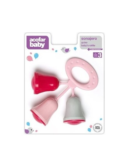 Acofarbaby Sonajero Campana Rosa