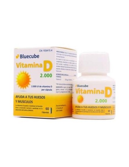 Bluecube Vitamina D 2000 Bluecube 60 Capsulas