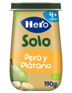 Hero Baby Solo Pera Y Platano 190 G