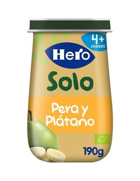 Hero Baby Solo Pera Y Platano 190 G