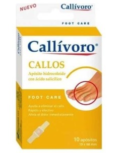 Callivoro Callos Apósito Hidrocoloide 19X68Mm 10Uds