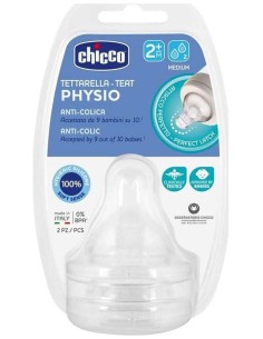 Tetina Physio 2M+ Flujo Medio Sil 2Ud