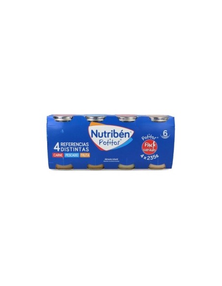 Nutriben Potitos Pack 4U Variadas 4X235G