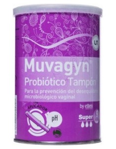 Muvagyn® Probiotico Tampón Súper Con Aplicador 9Uds