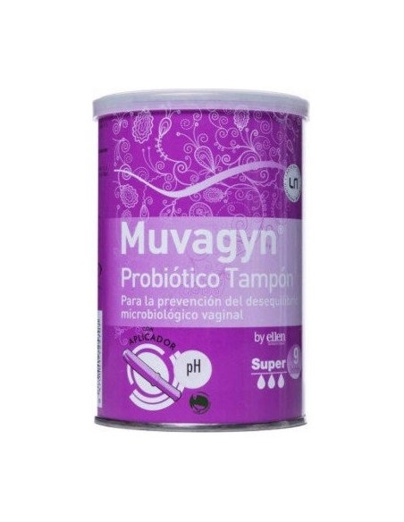 Muvagyn® Probiotico Tampón Súper Con Aplicador 9Uds