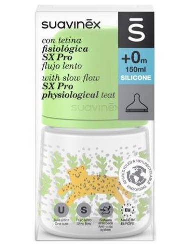 Suavinex Biberon Fisio Silic Sx Pro S +0M 150Ml