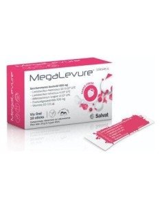 Megalevure Sabor Fresa 10 Sticks