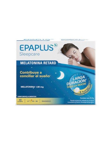 Epaplus Sleepcare Melatonina Retard Pura 60 Comprimidos