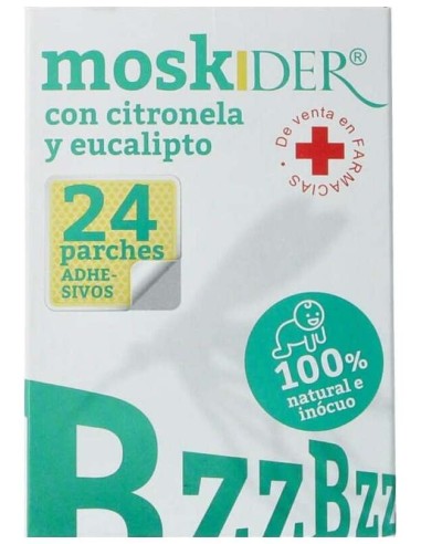 Moskder Parche Citronela Eucalipto 24Uds