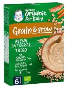 Gerber Organic Avena Integral Y Trigo 250G