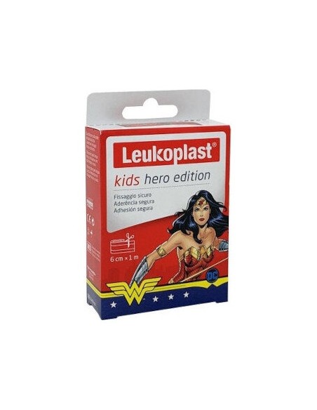 Leukoplast Kids Hero Mujer Maravilla 6Cmx1M 1Ud