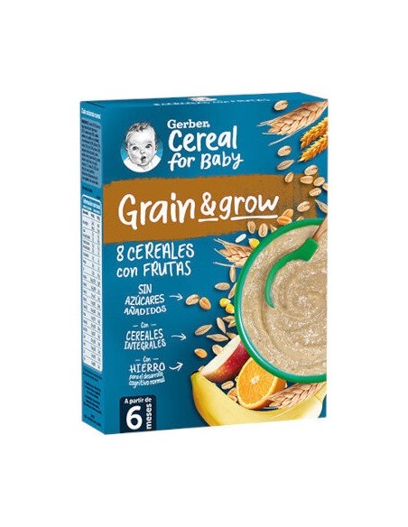 Gerber Papilla 8 Cereales Fruta 1X250G