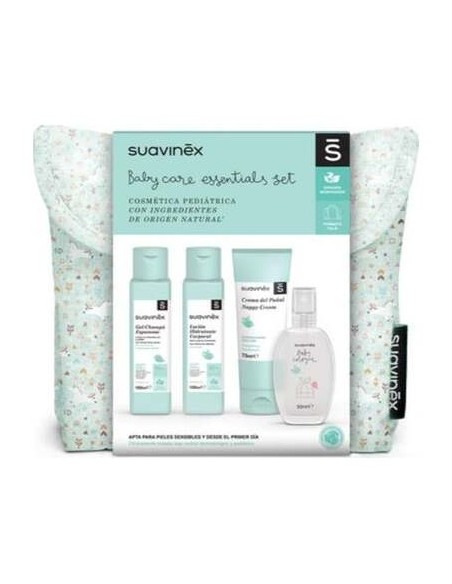 Suavinex Neceser Tela Viaje Azul Con 4 Productos