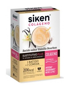 Siken Sustitutivo Colágeno Batido Vainilla Bourbon 6 Sobres