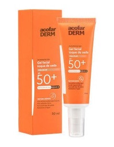 Acofarderm Gel Facial Toque De Seda Color Spf 50+ 50Ml