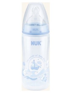Nuk Biberón Pp Blue Tetina Silicona Talla 1 Orificio M...