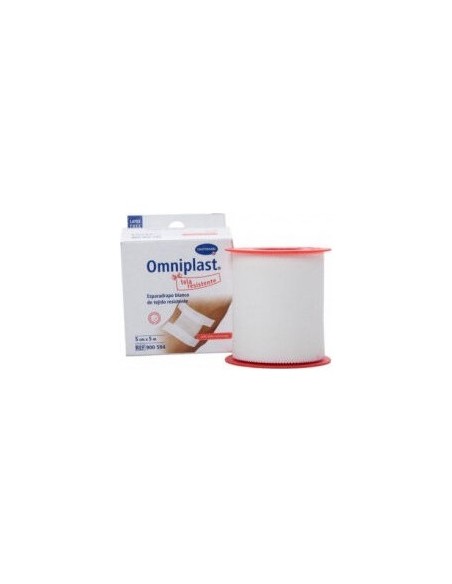 Esparadrapo Omniplast Tela Blanco 5Mx5Cm