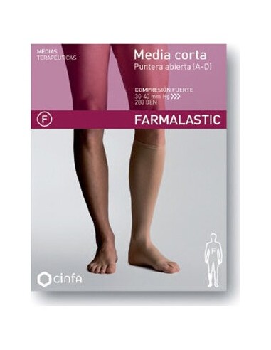 Media Corta Farmalastic Fuerte Mediana