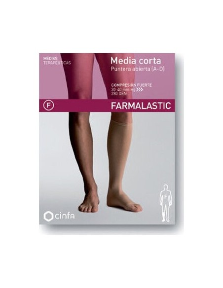 Media Corta Farmalastic Fuerte Mediana