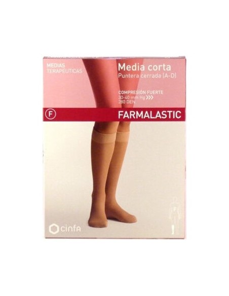 Media Corta Farmalastic Fuerte Extra Gde