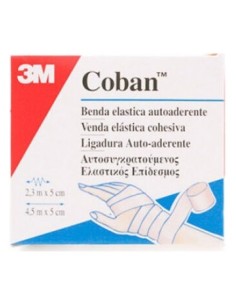 Coban Venda Elastica Blanca 4,5X5 Cm