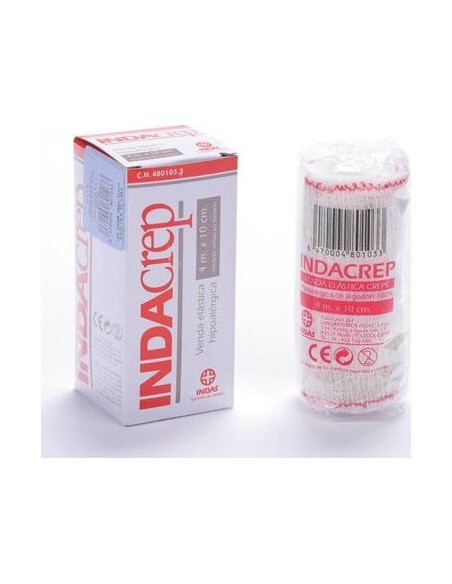 Venda Elastica Indacrep 4X10 Cm.