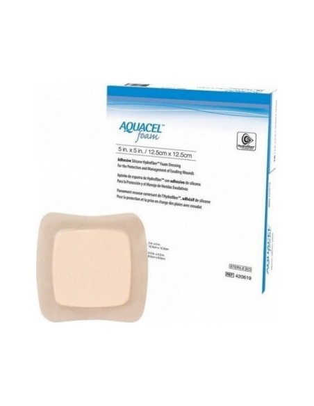 Aquacel Ag Foam 12,5X12,5 Cm 3 Apositos