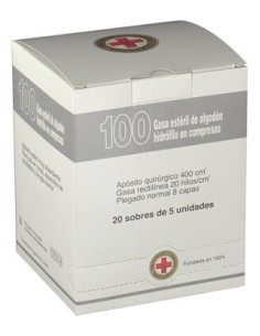 Gasa Esteril Algodon Gran Cruz 100 Uds