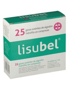 Compresas Gasa Esteril Lisubel 25 Und