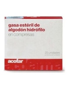 Compresas Gasa Esteril Acofar 25 Und