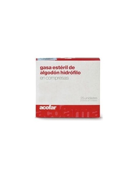 Compresas Gasa Esteril Acofar 25 Und