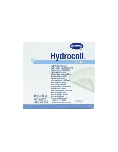 Hydrocoll Thin 10X10 Cm. 3 Apositos