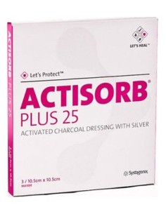 Actisorb Plus 25 Carbon Plat 10,5X10,5 3