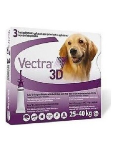 Vectra Perros 3D 25-40 Kg 3 Pip Ceva