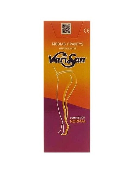 Varisan Media Larga A-F Blonda Compresión Normal Negra Talla 5