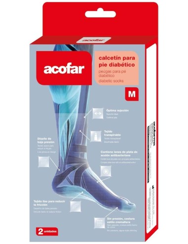 Acofar Calcetin Pie Diabetico Talla M