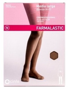 Farmalastic Media Larga Compresión Normal Puntera Abierta...